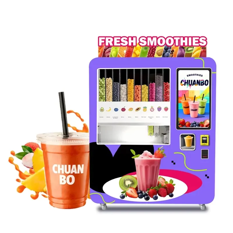 2026Hot Multi Electronic Commercial Automatic Distributeur Automatique De Smoothies Vending Machine Price Commercial