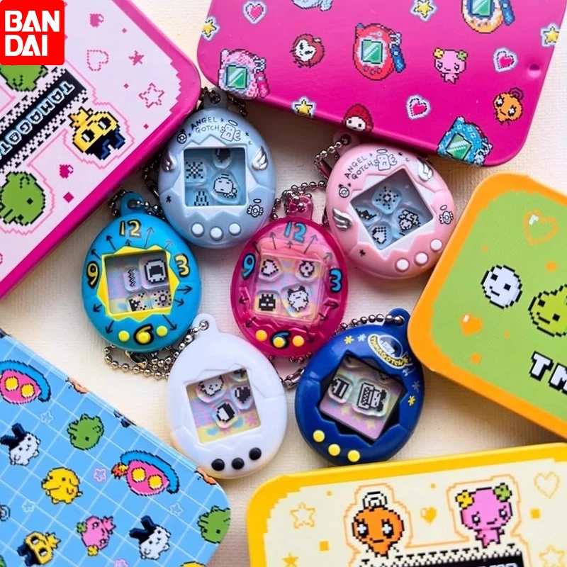 Bandai Tamagotchi, цифровая игрушка для домашних животных, кулон с ангелом, модель гашапона, подвески, забавные тряски, радостное яйцо, коллекционные подвесные украшения, подарки Bandai Tamagotchi, цифровая игрушка для домашних животных, кулон с ангелом, модель гашапона, подвески, забавные тряски, радостное яйцо, коллекционные подвесные украшения, подарки