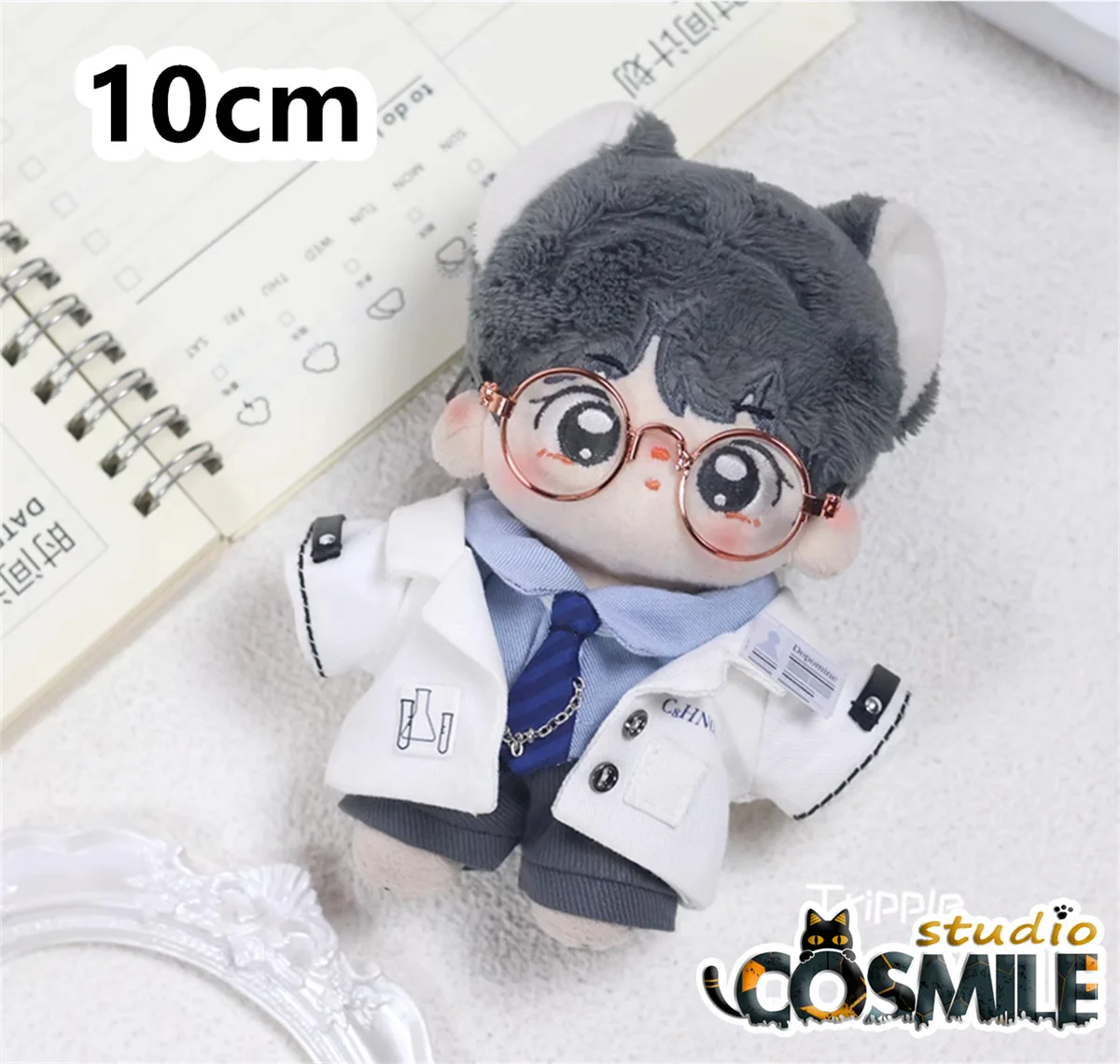 Kpop Star Idol Alpha Doctor Scientist Uniform Costume for Stuffed 10cm 20cm Plush Dol Accessories Doll's Clothes KL Mar