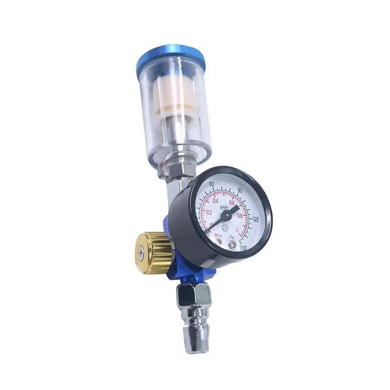 Air Regulator With Gauge Multipurpose Paint Sprayer Filter Air Adjusting Regulator Valves Versatile Wear-Resistant Spray Paint