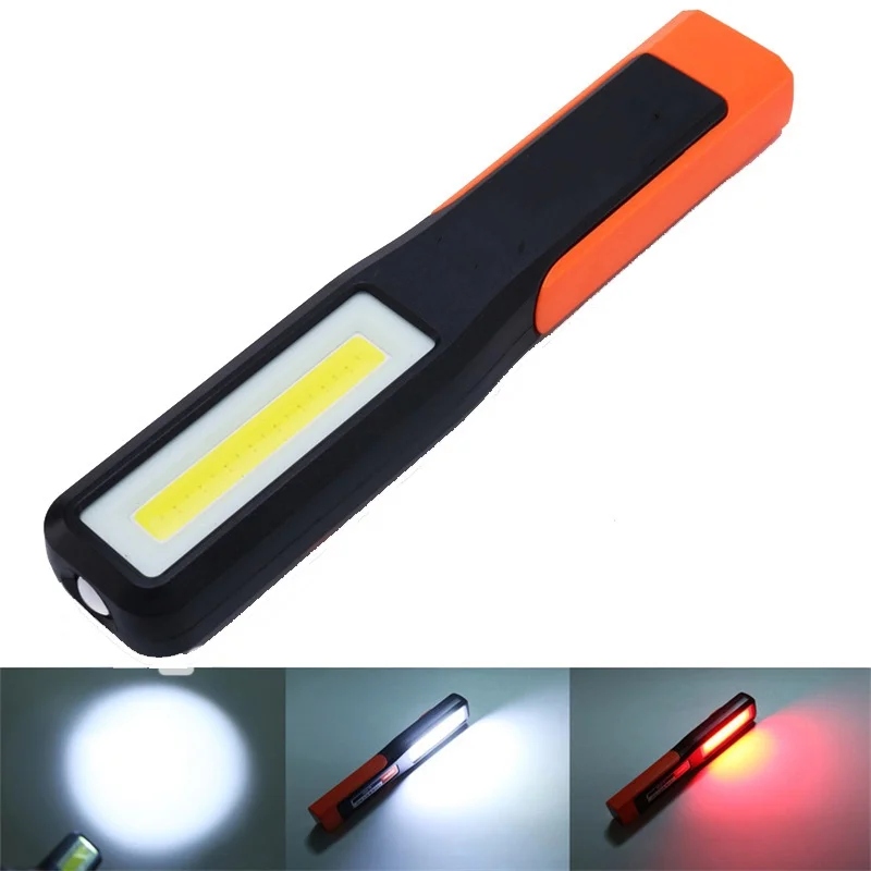 Flashlight COB LED Work Light Car Mechanic Lamp USB Rechargeable Flashlight with Magnetic Torch Emergency Light Warning Lantern