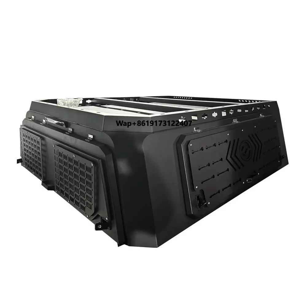 

Easy Installation Steel Truck Bed Topper for Ridgeline Gladiator Camping Shell Waterproof Hard Top Canopy Smartcap