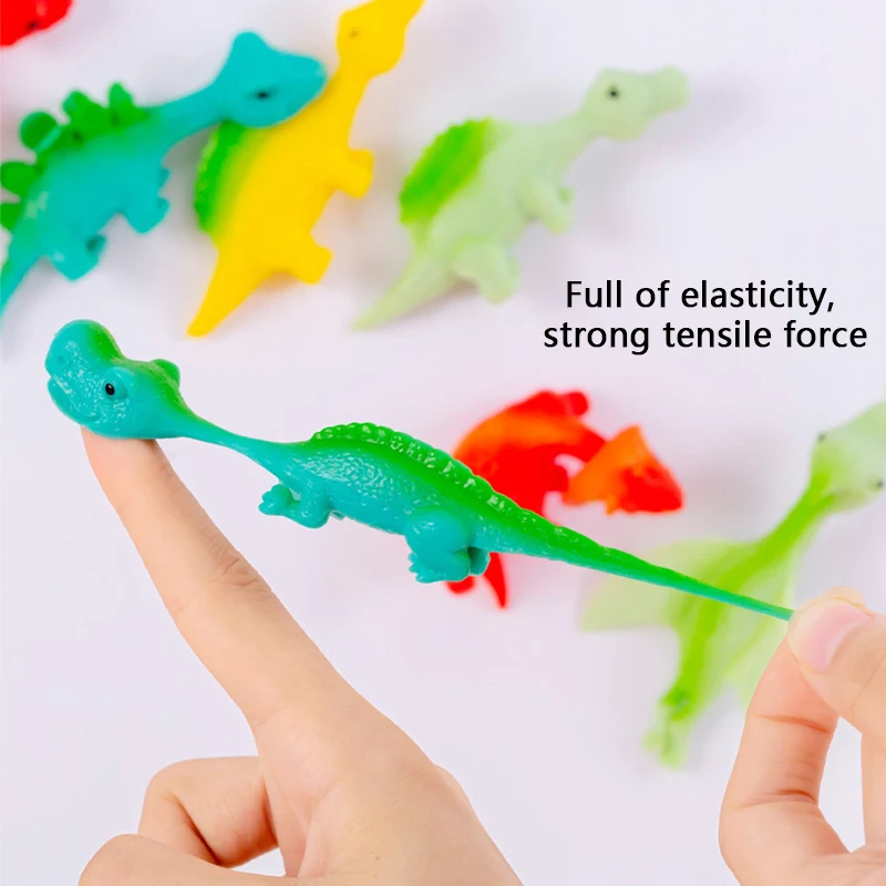 Catapult Launch Dinosaur Finger Toys  Fun Tricky Slingshot Practice Kids Party Favors Decompression Toy Funny Children Toys