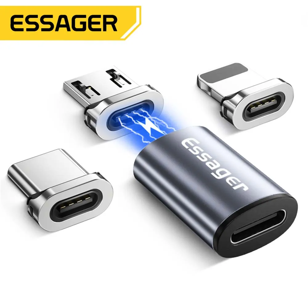 

Essager Micro USB Type C Magnetic Adapter For iPhone Xiaomi Samsung USBC To Micro Usb Converter Magnet Charging USB-C Connector
