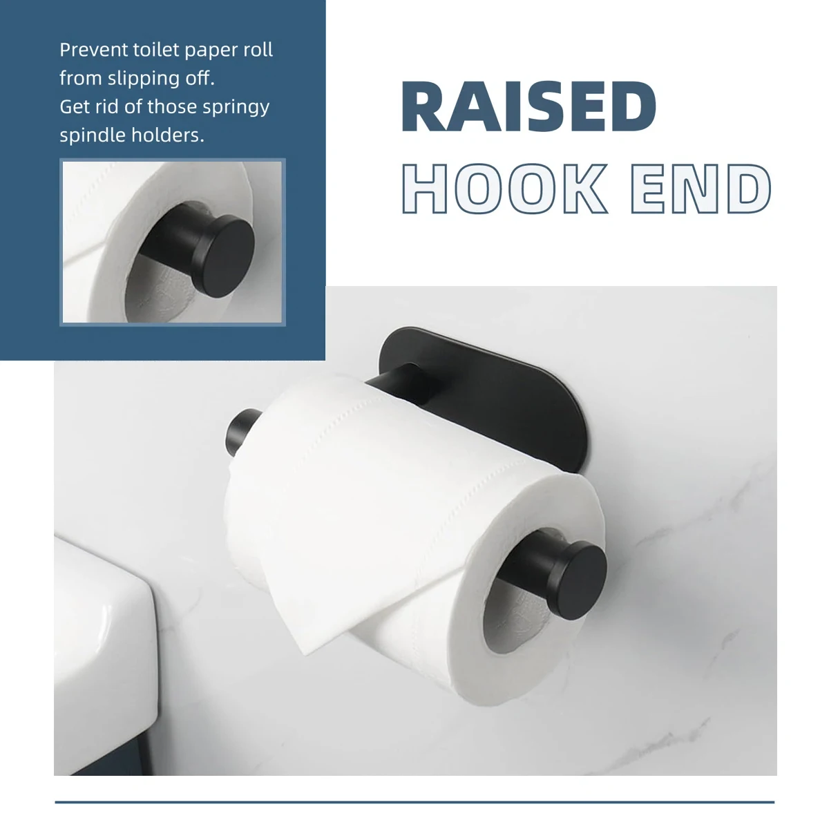Self Adhesive Toilet Paper Towel Holder Stainless Steel Wall Mount No Punching Tissue Towel Roll Dispenser for Bathroom Kitchen