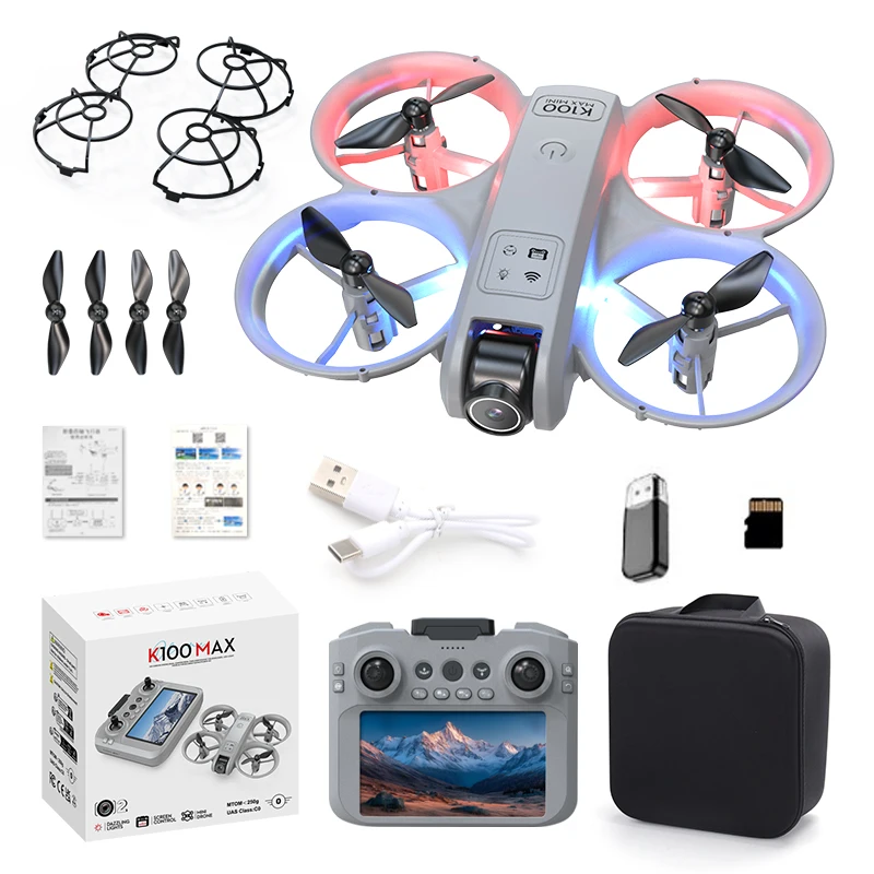 

GPS 8K HD Camera Real Time Video Transmis Screen Control K100 MAX Mini Obstacle Avoidance Aerial Photography RC Drone Quadcopter