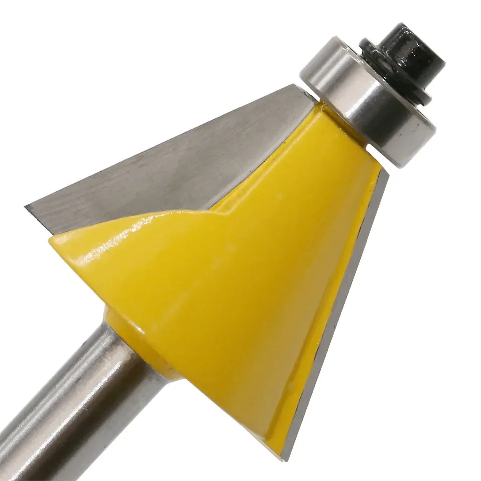 1pc 8mm Shank 22.5 Degree Chamfer & Bevel Edging Router Bit woodworking cutter woodworking bits