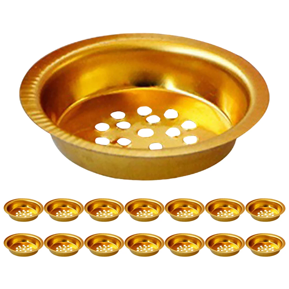 

15pcs Elegant Incense Burner Tray Incense Burner Screen Iron Charcoal Holder Mesh Screen For Festivals Home Desk Ornaments