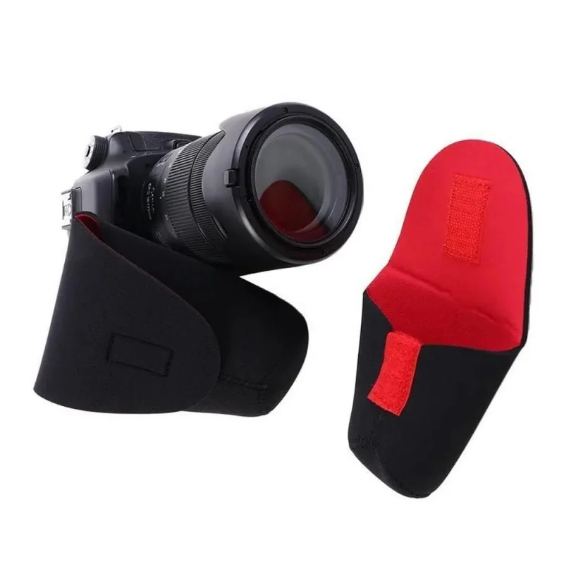 RF11-D Objektivtasche Weiche Neopren Wasserdichte DSLR-Objektivabdeckung Aufbewahrungstasche S M L XL XXL Nylon für Canon Nikon Sony Pentax DSLR-Kamera – Detail 6