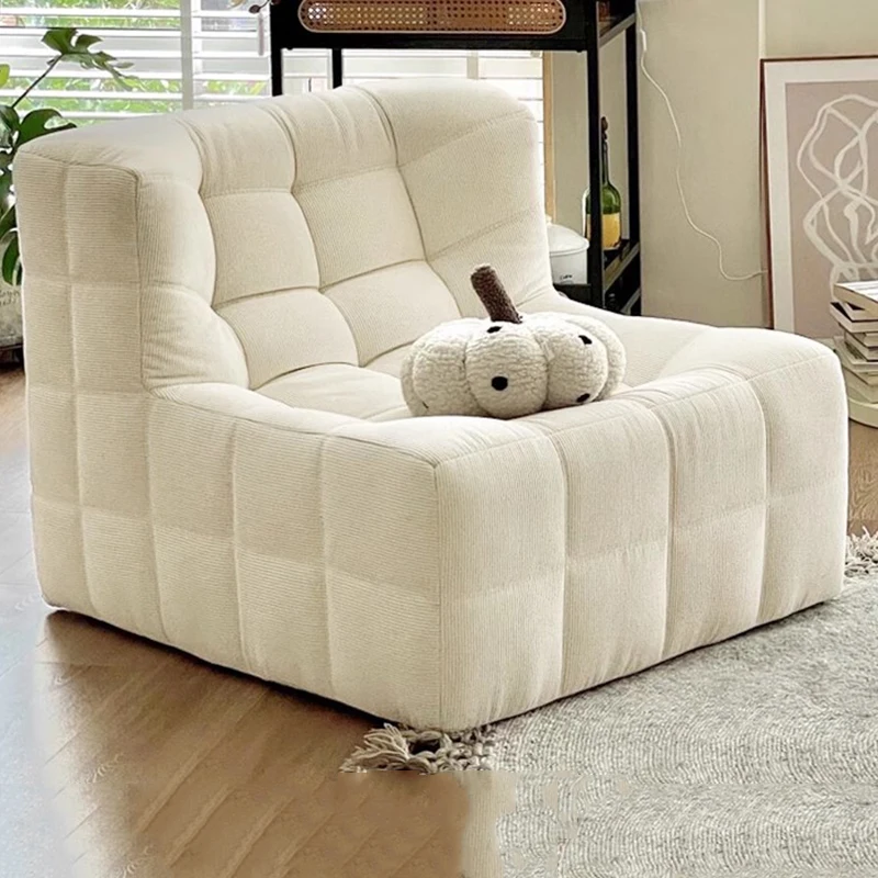 

White Cream Chairs Design Balcony Throne Accent Reading Ergonomic Comfortable Living Room Chairs Luxury Sillon Unique Furniture