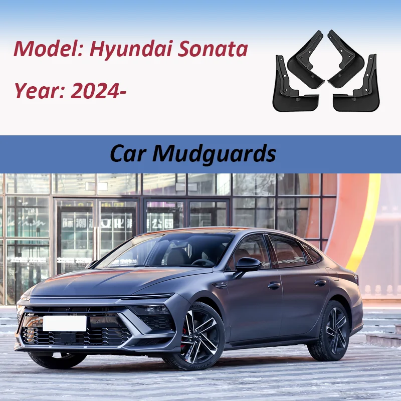 

Car Mudguards For Hyundai Sonata 1.5T 2024- Auto Mud Flaps Splash Guard Front Rear Fender Car Accessories 4Pcs/Set Splash Guards