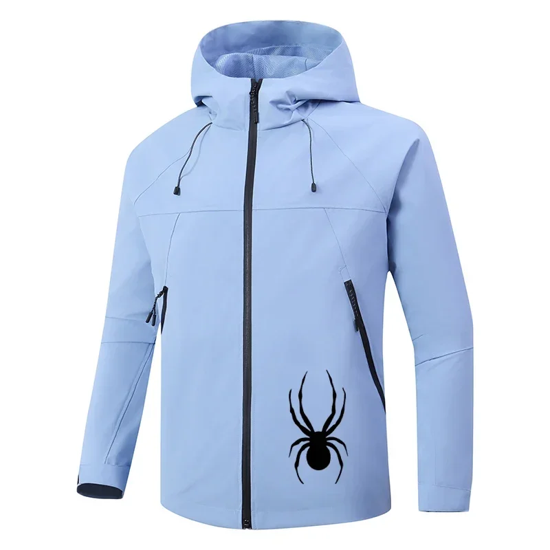 เสื้อแจ็คเก็ตฤดูใบไม้ร่วงและฤดูหนาวสำหรับปีนเขาและปั่นจักรยานแขนยาวสำหรับผู้ชาย เสื้อกันลมและกันน้ำที่ทันสมัย