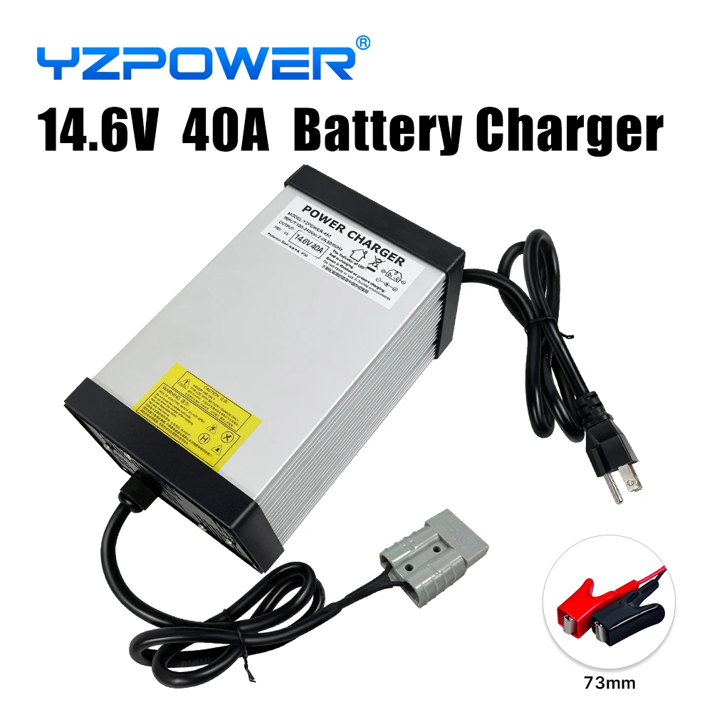 YZPOWER 14.6V 4S 10A20A40A60Alifepo4 ładowarka litowa do elektronarzędzi 12V szybkie ładowanie ładowarka DC