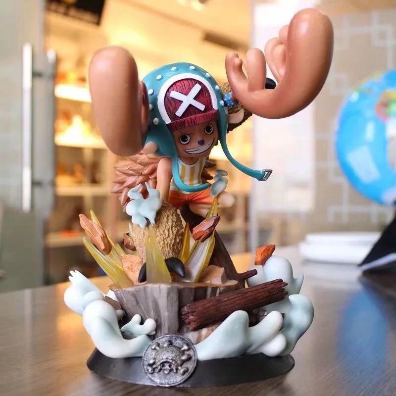 One Piece Pt Chopper Gk Raid Chopper Anime Figure Model Garage Kit Anime Peripheral Computer Case Ornament Toys Birthday Gift