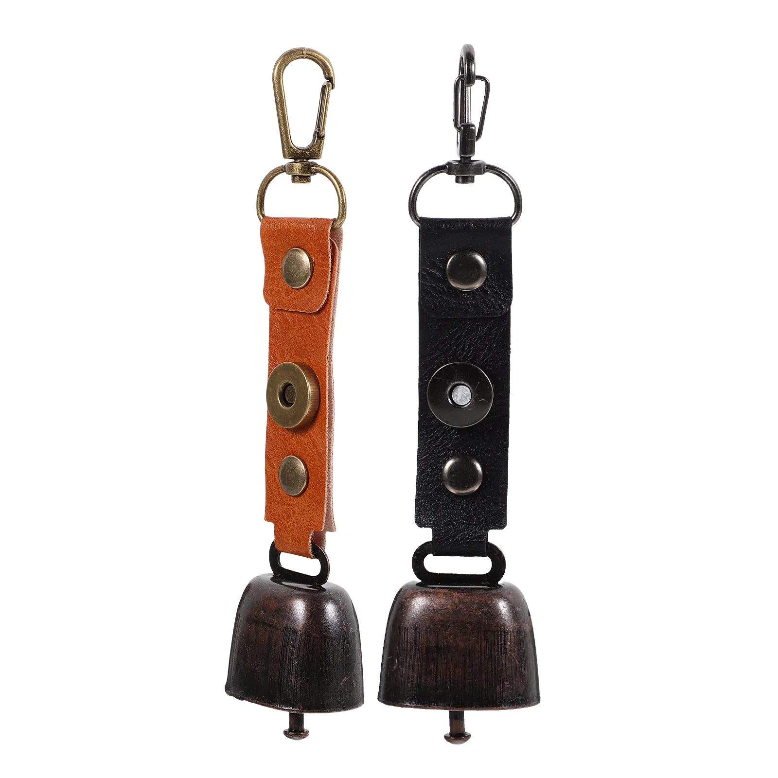 2 Pcs Outdoor Bell Pendant Vintage Bells Cow for Cattle Small Bear Hanging Zinc Alloy Camping Anti Lost