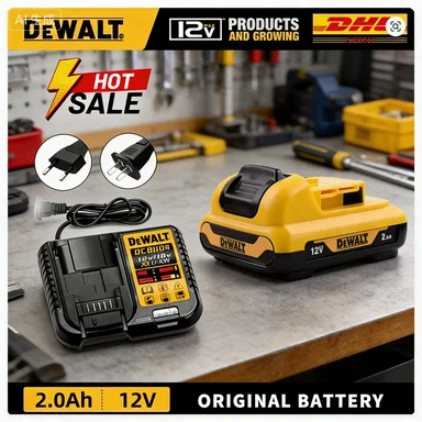 

Оригинальная аккумуляторная батарея 12В 6.0Ач, литий-ионная, перезаряжаемая, замена для Dewalt DCB120, совместима с DW089LG, DCD701F2