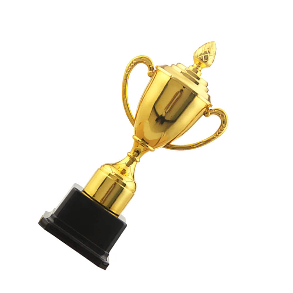 

Toy Plastic Gold Trophy Party Celebration Reward Aldult Kids Golden Creative Model Mini Child