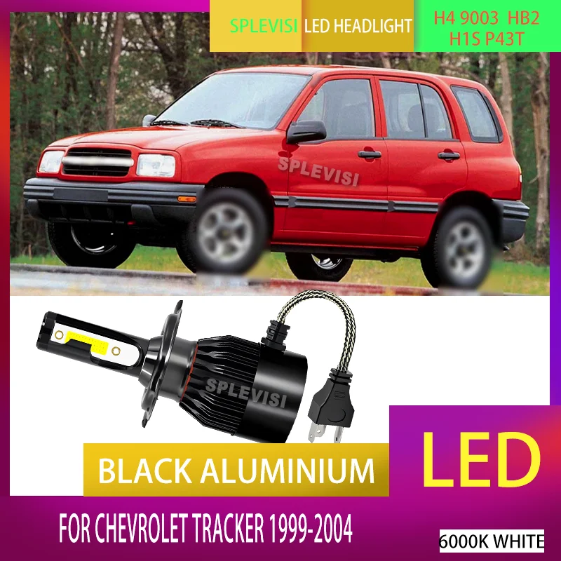 

6000K LED Car Light Bulbs Low Power Durable Headlight High Low Beam For Chevrolet Tracker 1999 2000 2001 2002 2003 2004