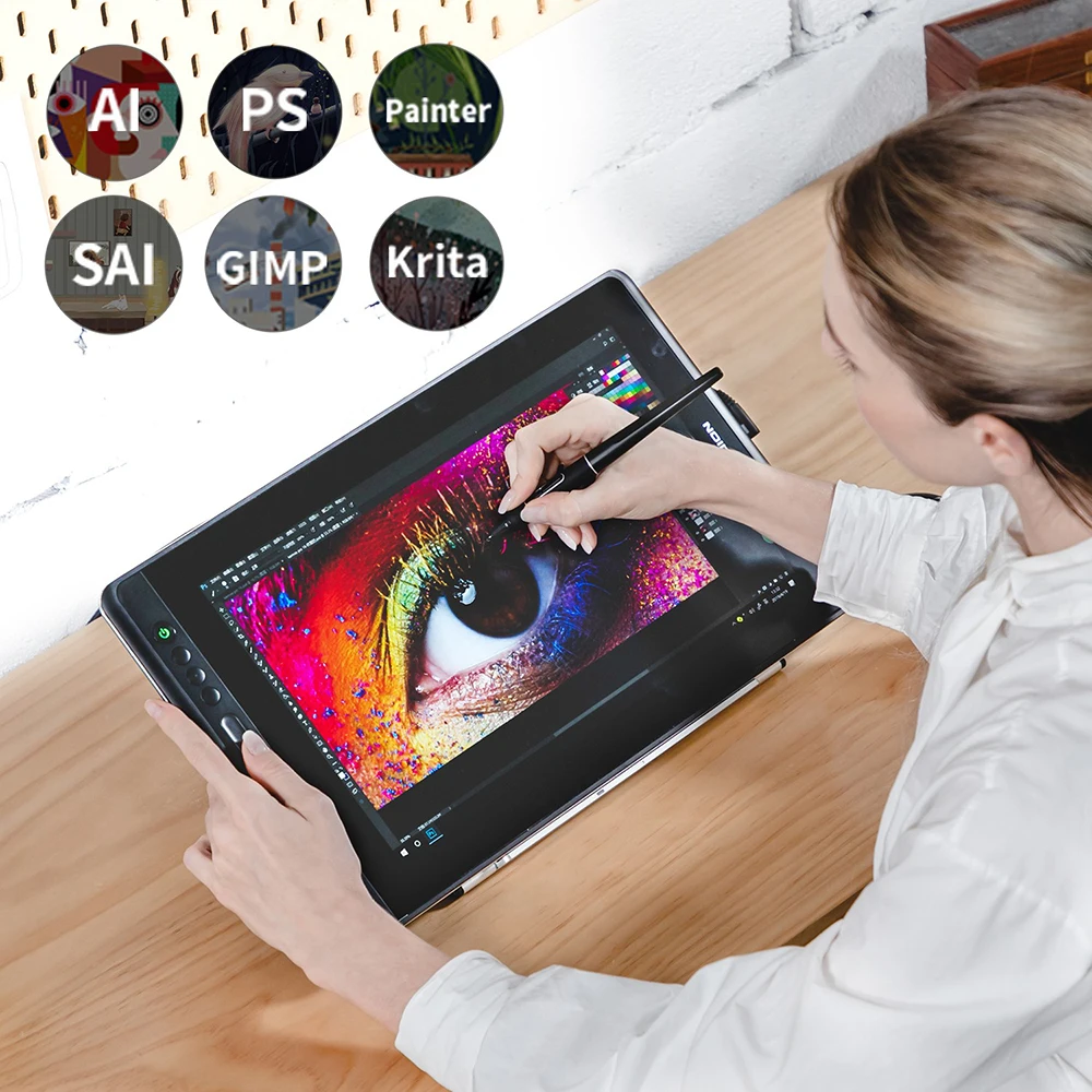 new Best-selling Aluminum Alloy Rear case Full-laminated Screen 15.6 Inches KAMVAS Pro 16 Pen Display