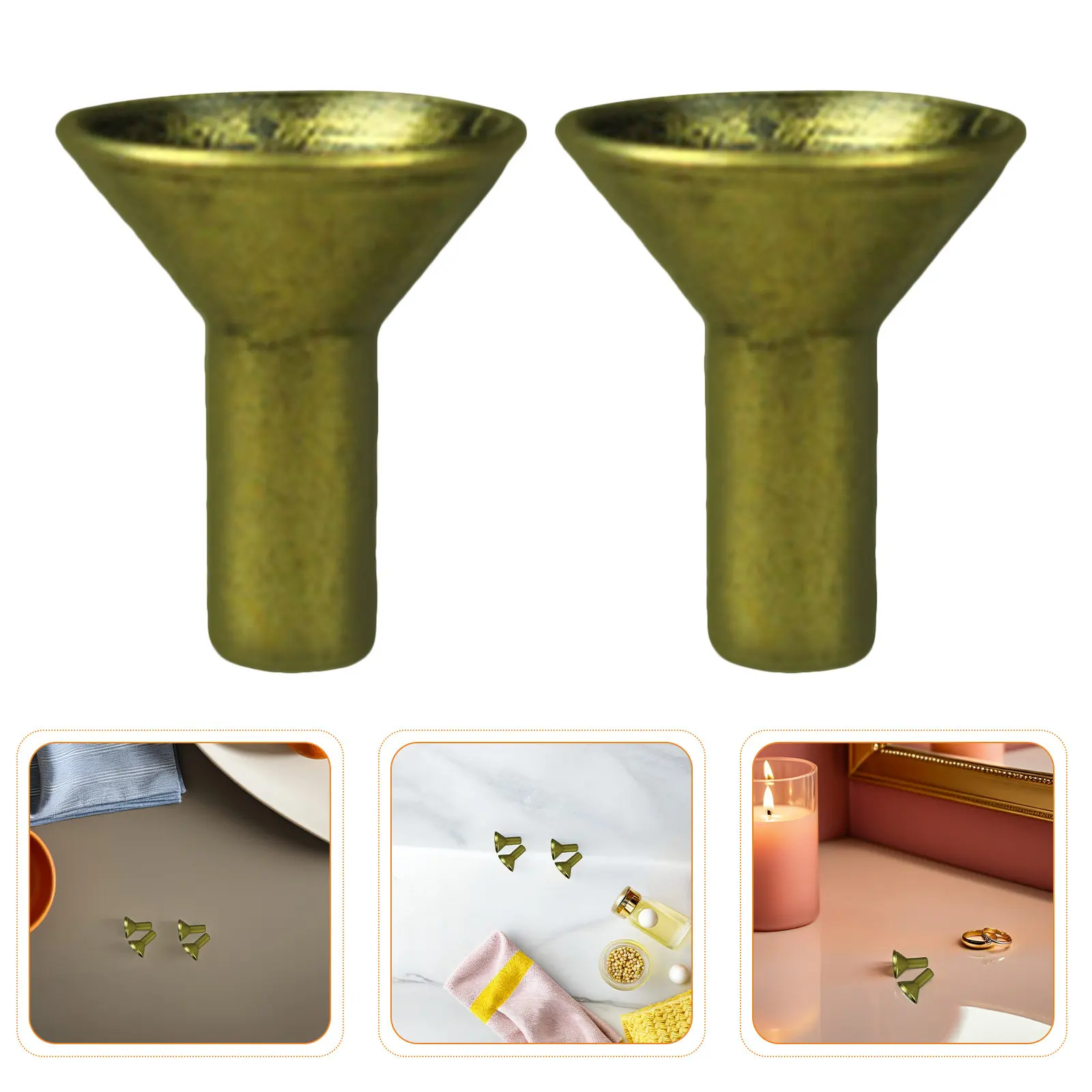 

10Pcs Backflow Incense Cone Holder Tray Metal Censer Base Stable Cone Insert Burner Aromatherapy Burner Rack for Home Office Spa