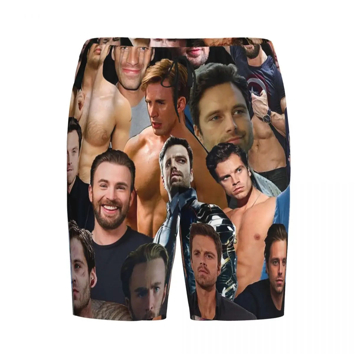 

Custom Sebastian Stan And Chris Evans Collage Shorts Sleeping Pants Men Pajama Pants Lounge Sleep Sleepwear Bottoms