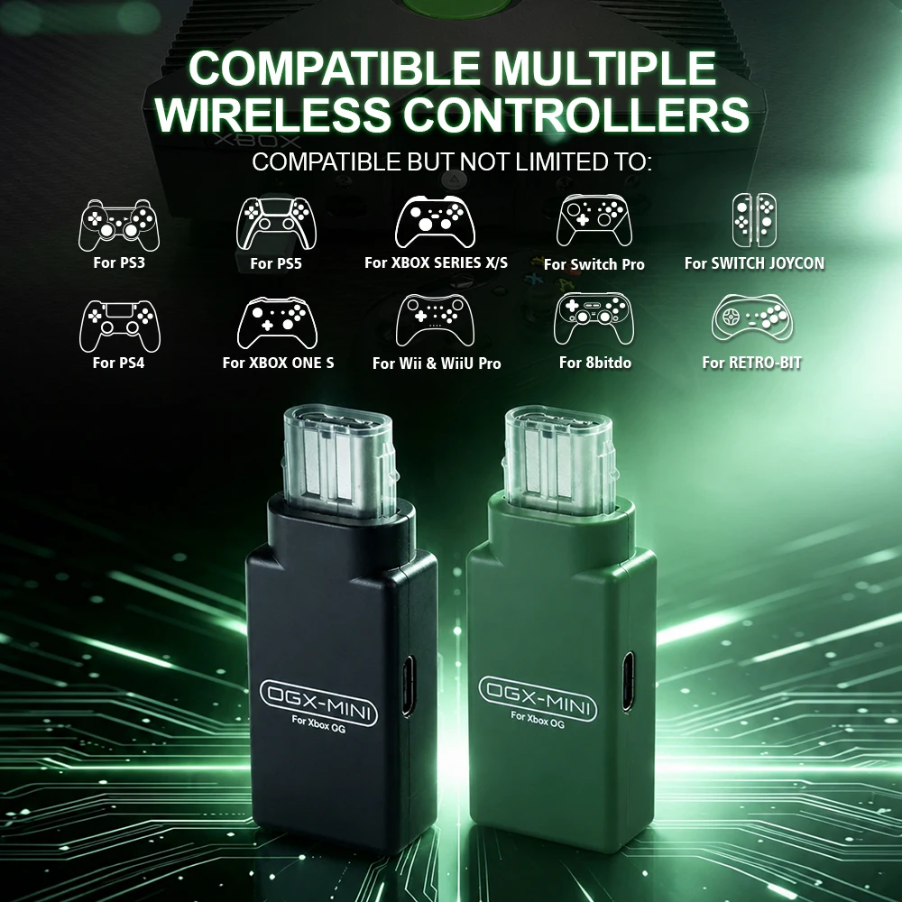Wireless Controller OGX Mini Adapter For Original Xbox Game Console For Xbox One S/Xbox Series X|S/PS3/PS4/Switch Pro Gamepad view 5
