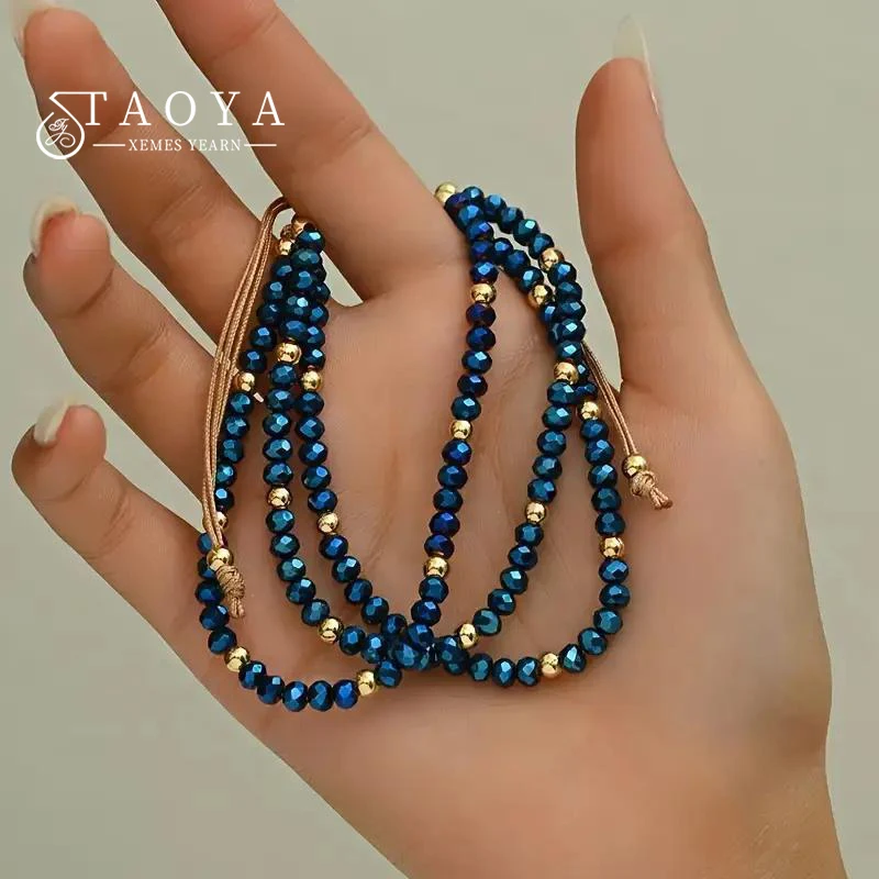 Hot Selling Bohemian Multi-layered Drawstring Bracelets With Simple Design Beads Accessories Trendy Jewelry For Womens in 2025