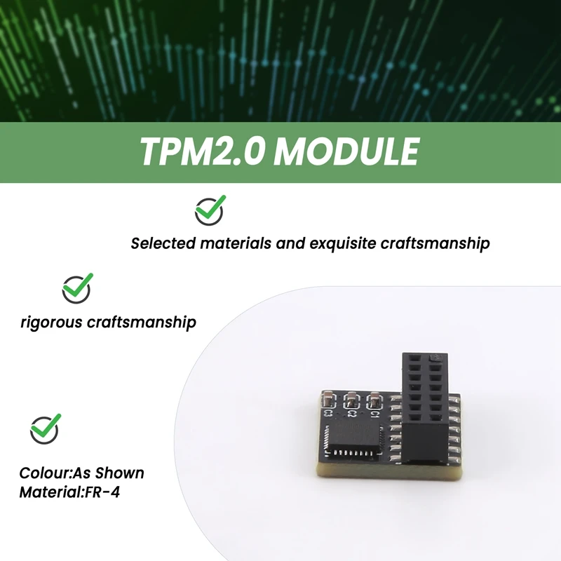 XTECH TPM โมดูลความปลอดภัย TPM2.0 สําหรับ ASUS TPM SPI Parallel Trusted Platform โมดูล Multi-Function แบบพกพาโมดูล