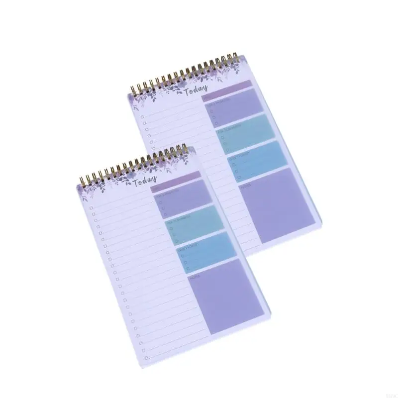 W89C 2 PCS Weekly Planer Notepads Journal Notebook to do list Notebook Daily Planer