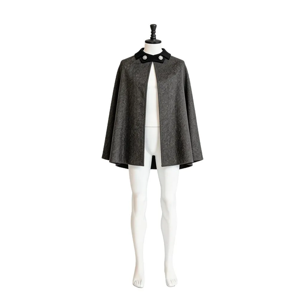 New Medieval Short Cloak Halloween Renaissance Knight Wizard Short Robe Women's Ethnic Stage Costume Chinese Production