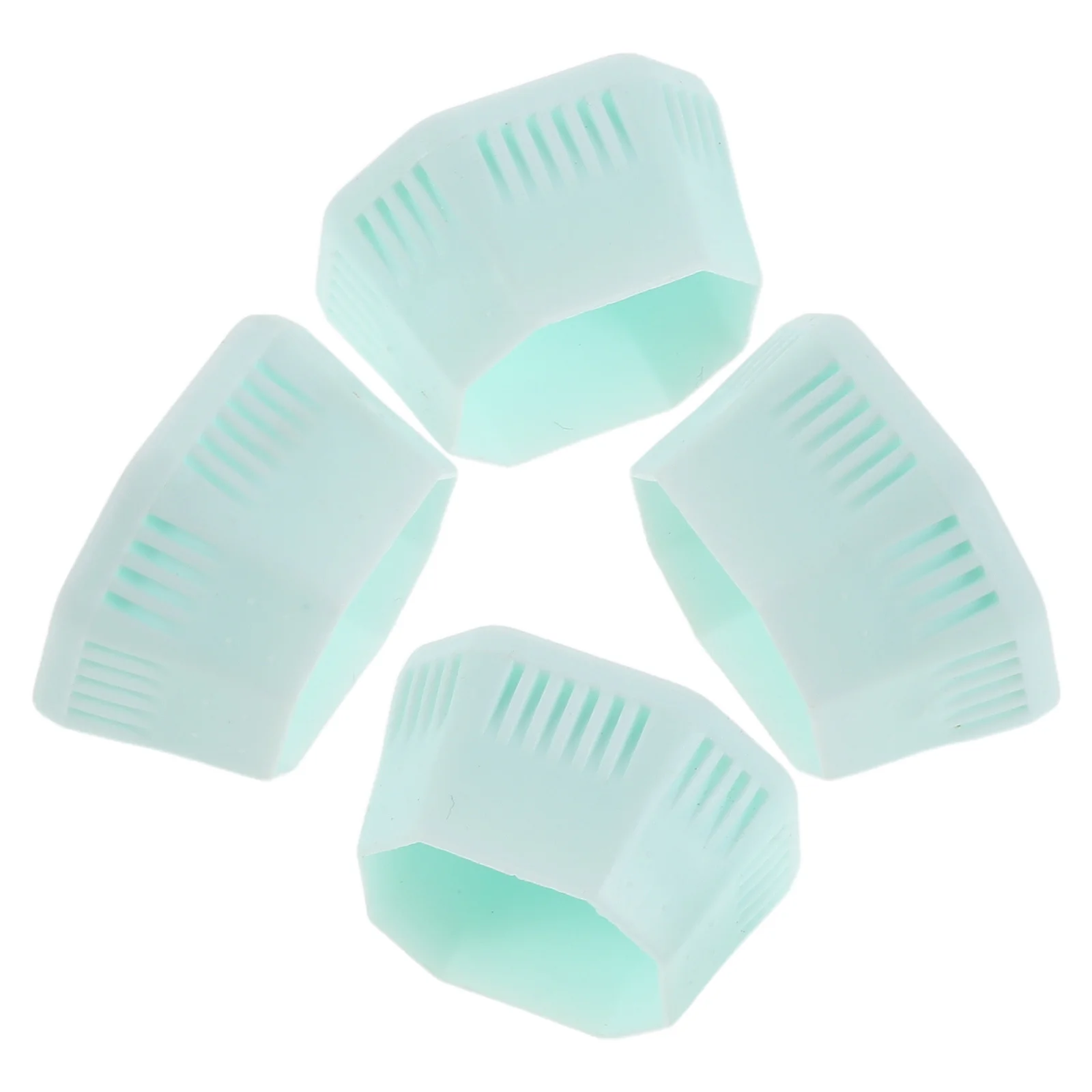 

4Pcs Sky Blue White Badminton Racket Handle Cover Universal Fit Tennis Racket Cap End Protective Gear Sports