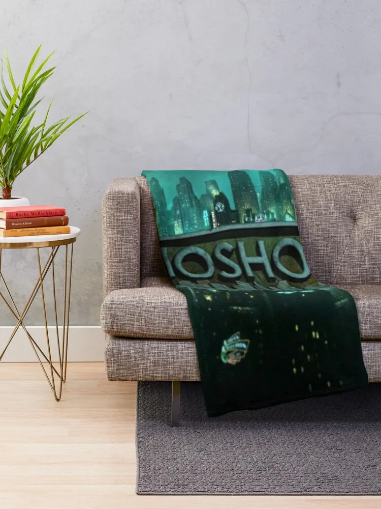 Bioshock Rapture Logo Throw Blanket blankets for sofas