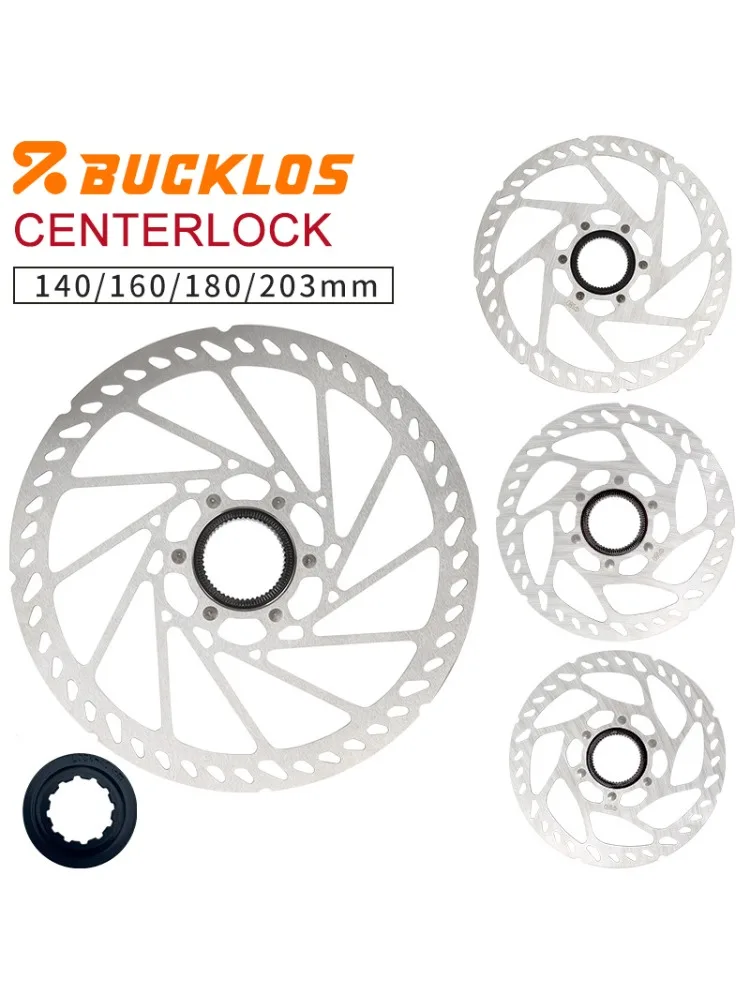AliExpress BUCKLOS Bicycle Centerlock Rotor 140mm 160mm 180mm 203mm Bike Centerlock Disc Brake Rotor Road MTB Center Lock Rotors