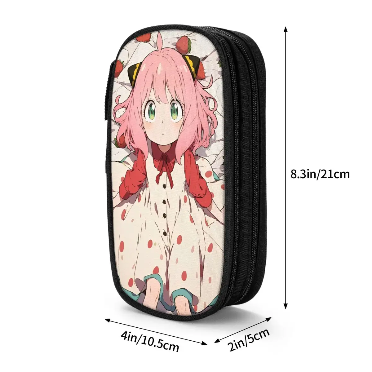 Anya Kawaii Spy X Family مقلمة أنيمي كوميك القلم حقيبة أطفال تخزين كبير الطلاب مدرسة هدية صندوق رصاص