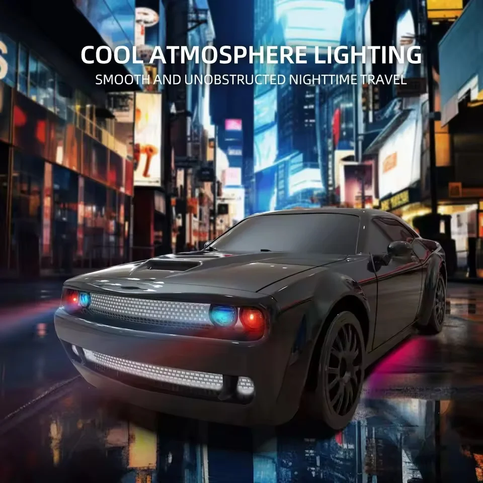 Fqd10 1/20 Challenger coche de Control remoto totalmente proporcional 4wd giroscopio Drift Car Racing modelo de simulación juguete para regalo