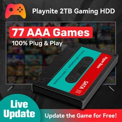 JMachen Playnite System 2TB External Game Hard Drive with 77 AAA Games for PS4/PS3/PS2/XBOX/WiiU/Wii/MAME/PS1/PSP/SS Plug&Play