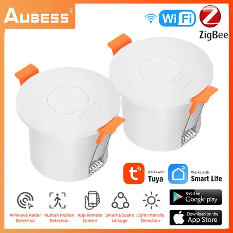 

Zigbee WiFi 5.8G/24G Human Presence Motion Sensor MmWave Radar PIR Motion Detection 110-265V Tuya Smart Life Home Automation