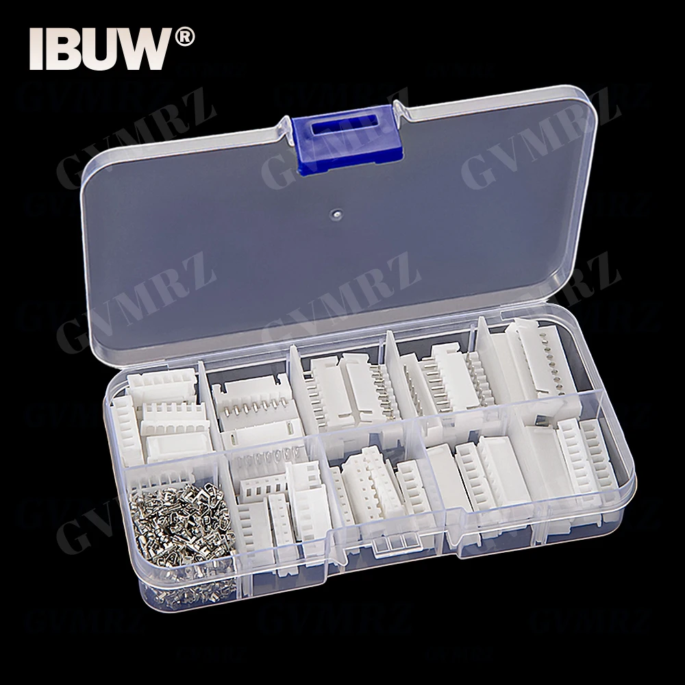 260PCS XH2.54 6/7/8/9/10 Pin Terminals Plastic Shell Male Female Plug  Socket Wire Connector XH 2.54 6P 7P 8P 9P 10P KIT