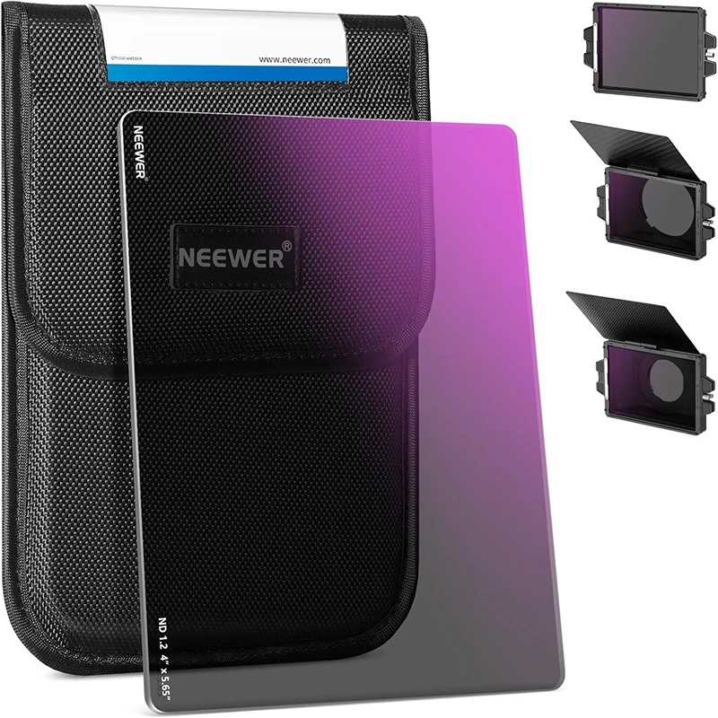 

NEEWER ND12(4 Stops) Square ND Filter 4"x5.65&34 Cinema Neutral Density Filter Compatible with Tilta Compatible