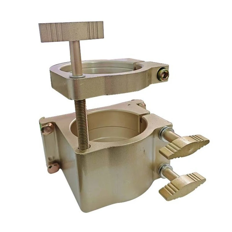 For engraving machine adjustable fixture spindle motor holder, aluminum clamping