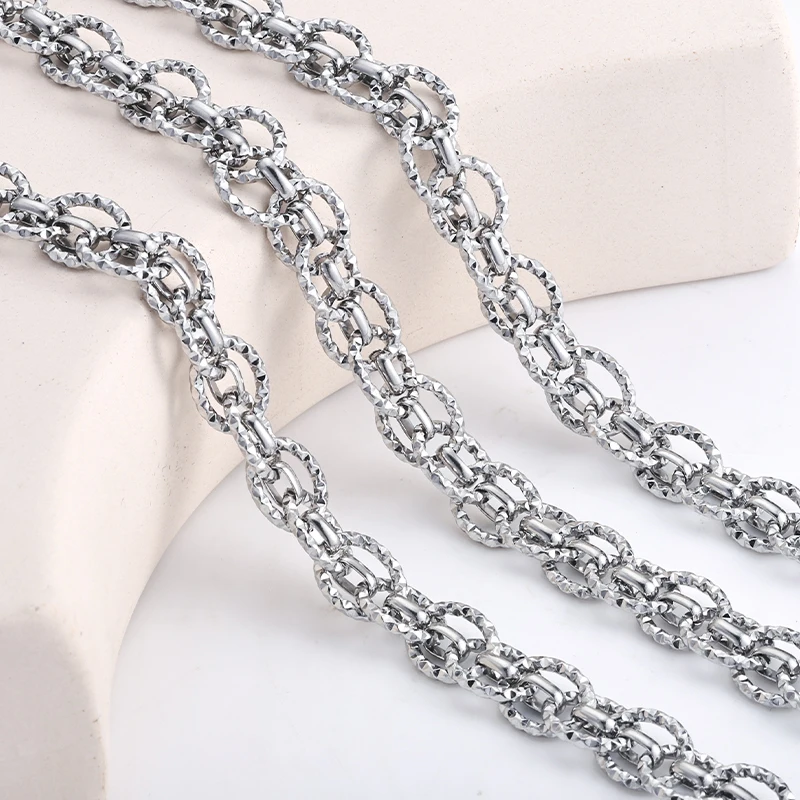 

1Meter Stainless Steel Chain Thick Link Punk Handmade DIY Necklace Bracelet Crafting Supplies Jewelry Making Materials Wholesale