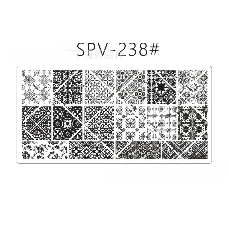 2026 Nail Printing Steel Plate with Thickened White Backing Card DIY Home Nail Art Decor Tool