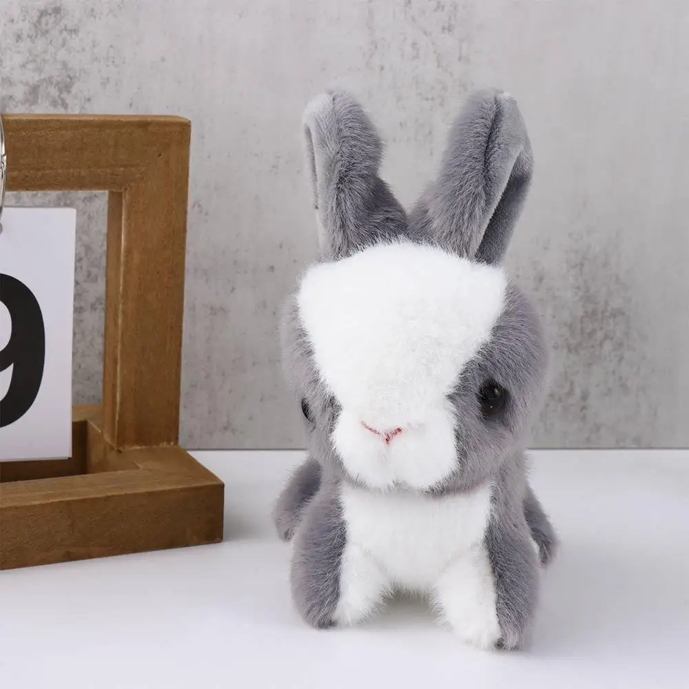 พวงกุญแจตุ๊กตากระต่ายขนนุ่ม ของตกแต่ง โมเดลจำลองสำหรับเด็กผู้หญิง
