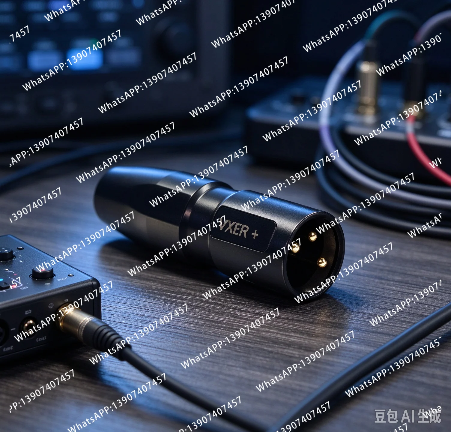 3.5mm to XLR Audio Adapter Cable with Phantom Power Supply, XLR 48V to 5V Sound Card to 3.5mm