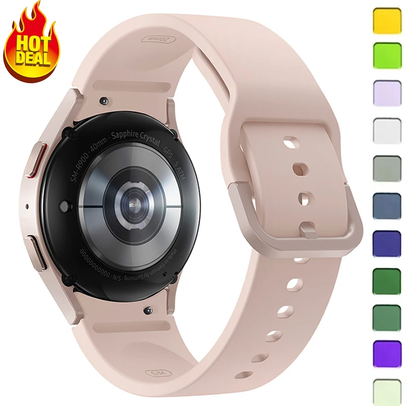 Original Band for Samsung Galaxy watch 7/FE/5 Pro/6/4 classic 44mm 40mm Silicone sport belt bracelet correa Galaxy watch 7 Strap