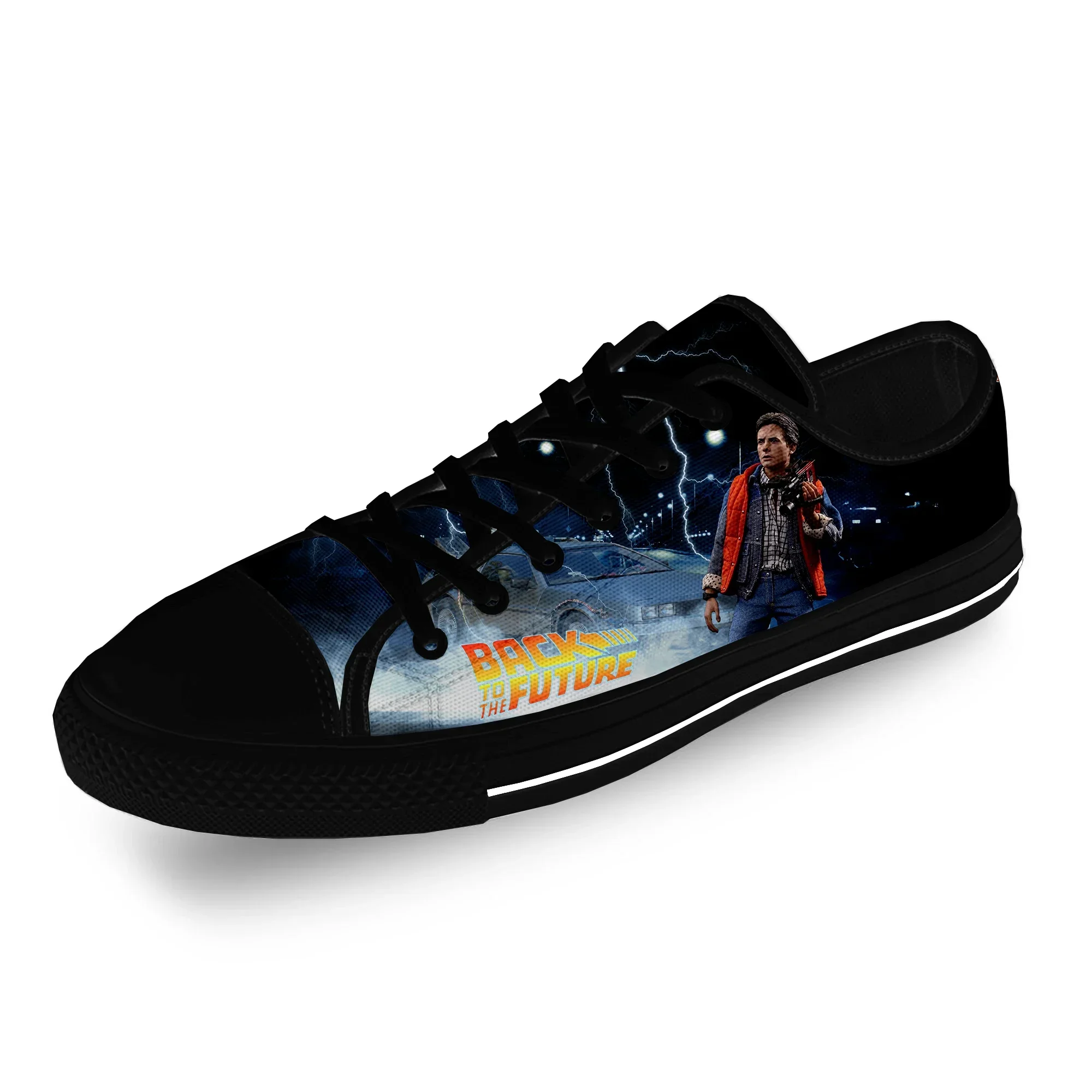 

Повседневные кеды унисекс с 3D-принтом «Назад в будущее», легкие дышащие кроссовки из ткани