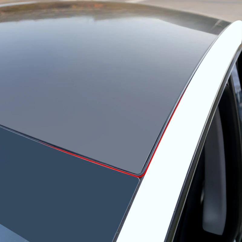 For Tesla Model 3 Y Glass Seal Strip Silicone Rubber Car Skylight Sealing Ring Waterproof Noise Reduction Accessories 2017-2025