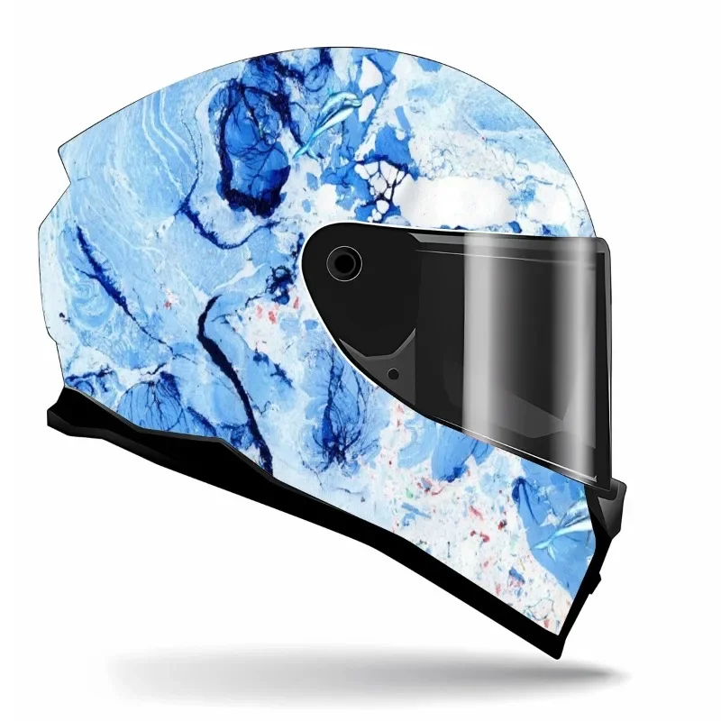 

marble pattern Helmet Stickers Self Adhesive Racing Motorcycle Custom Helmet Wrap Decals and Vinyl Decal Stickers