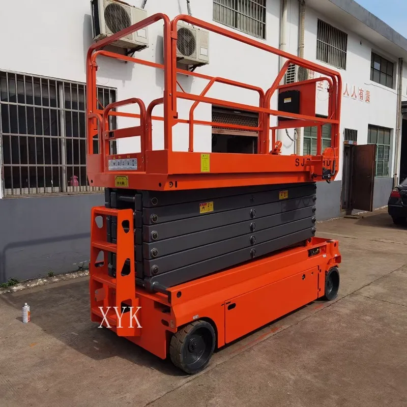 CIF Price Fully Automatic Scissor Lift Aerial Work Platform Electric Self Propelled Hydraulic Small Scissor Lift