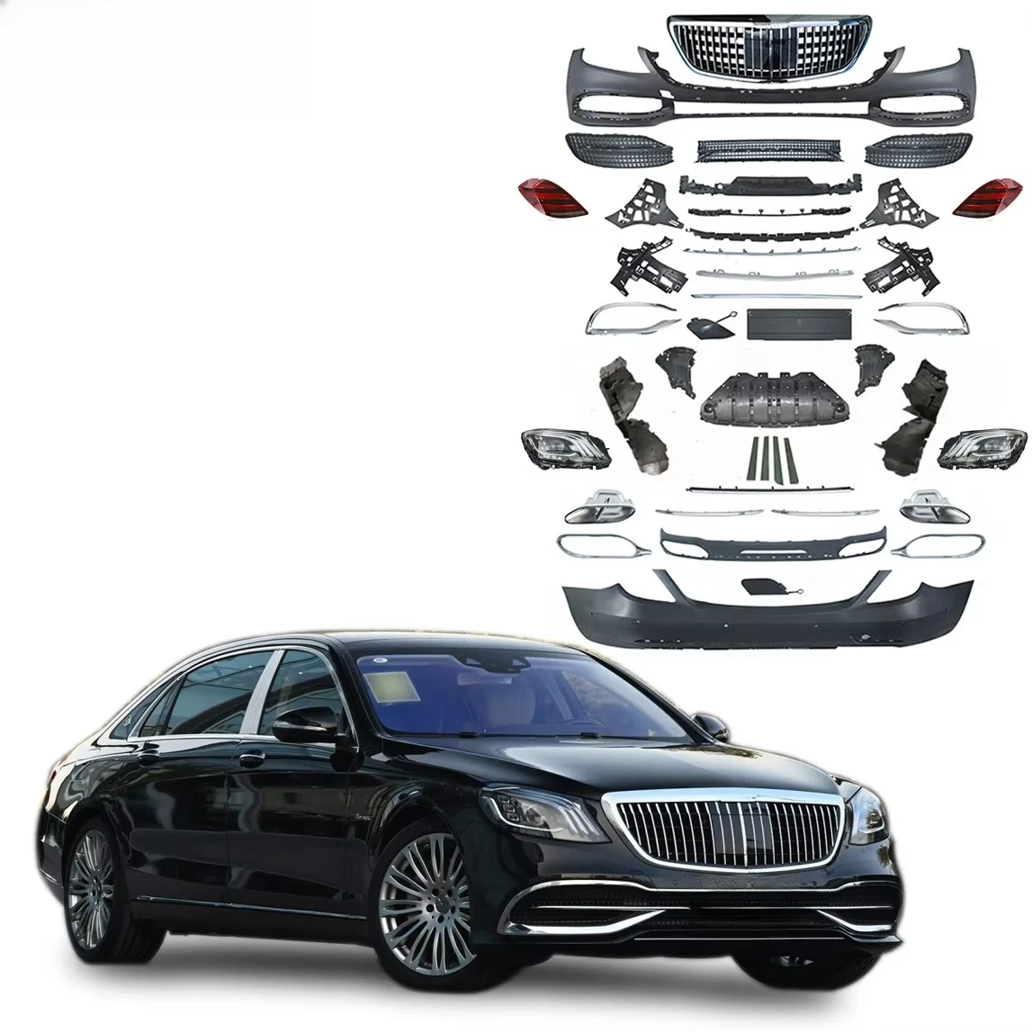 

Factory Hot Sale Body Kit for Benz S Class W222 S320 S350 S400 S420 S430 S450 S500 14-20 Update to Sport Styl